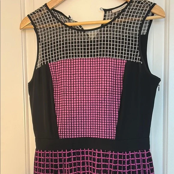 Halogen Grid Pattern Dress - Picture 5 of 12